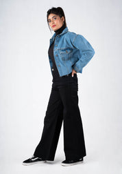 High rise Wide leg bootcut jean - denim jean for women