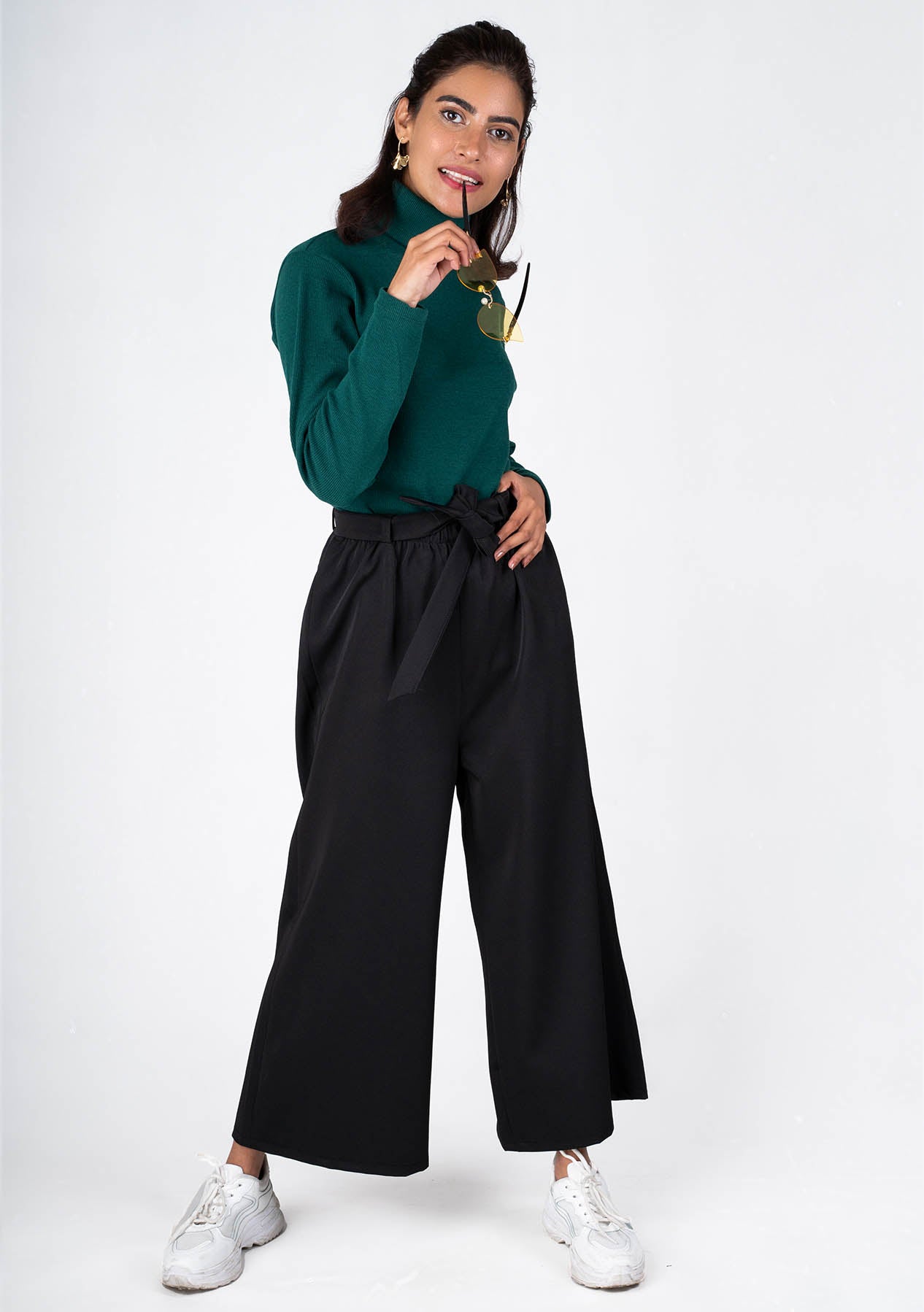 High Waist Culotte | Wide Leg Trouser 