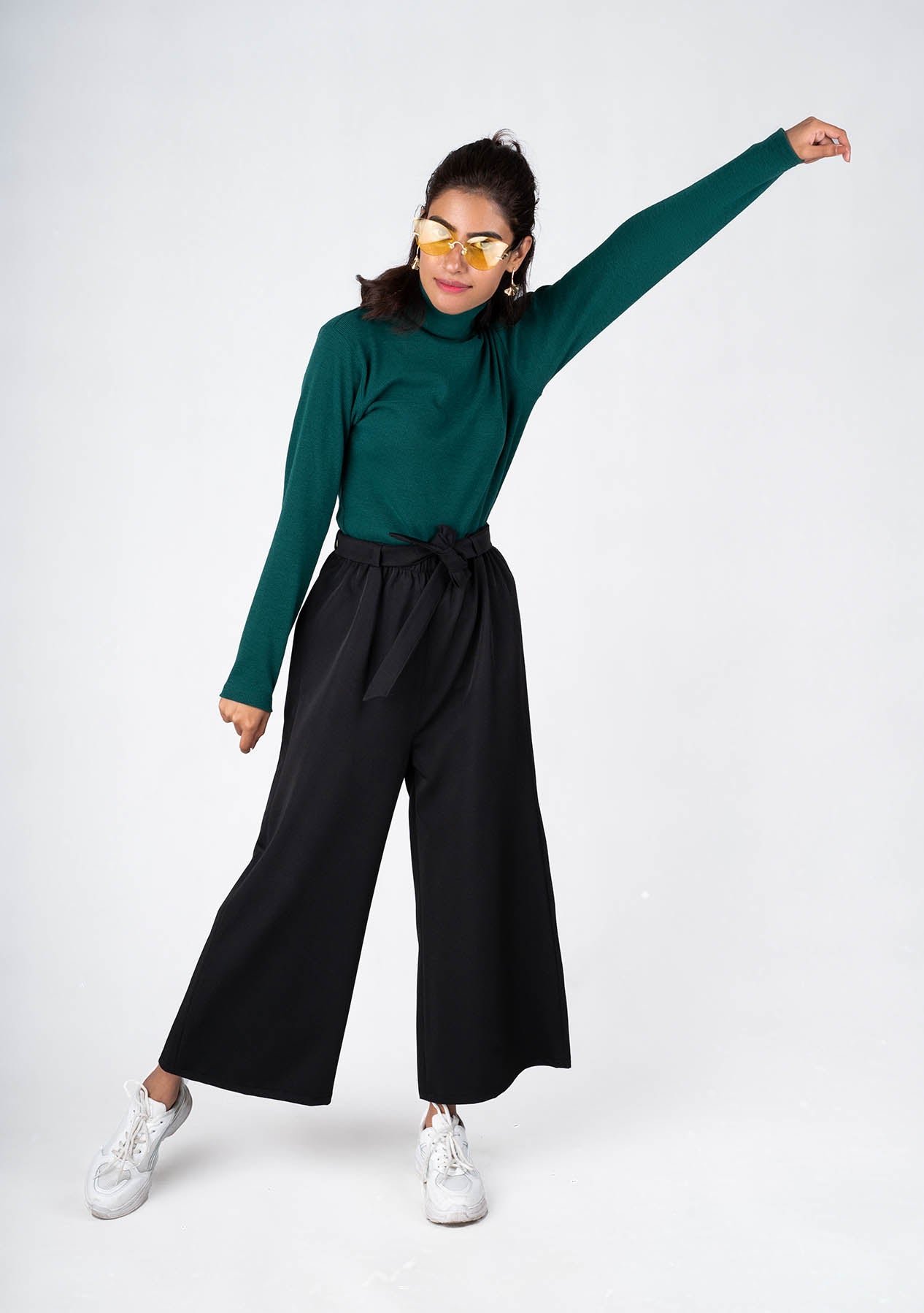 High Waist Culotte | Wide Leg Trouser 