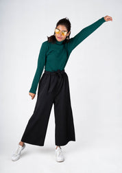 High Waist Culotte | Wide Leg Trouser 