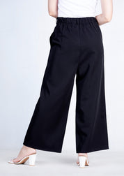 High Waisted Culotte - Black (Polyester)