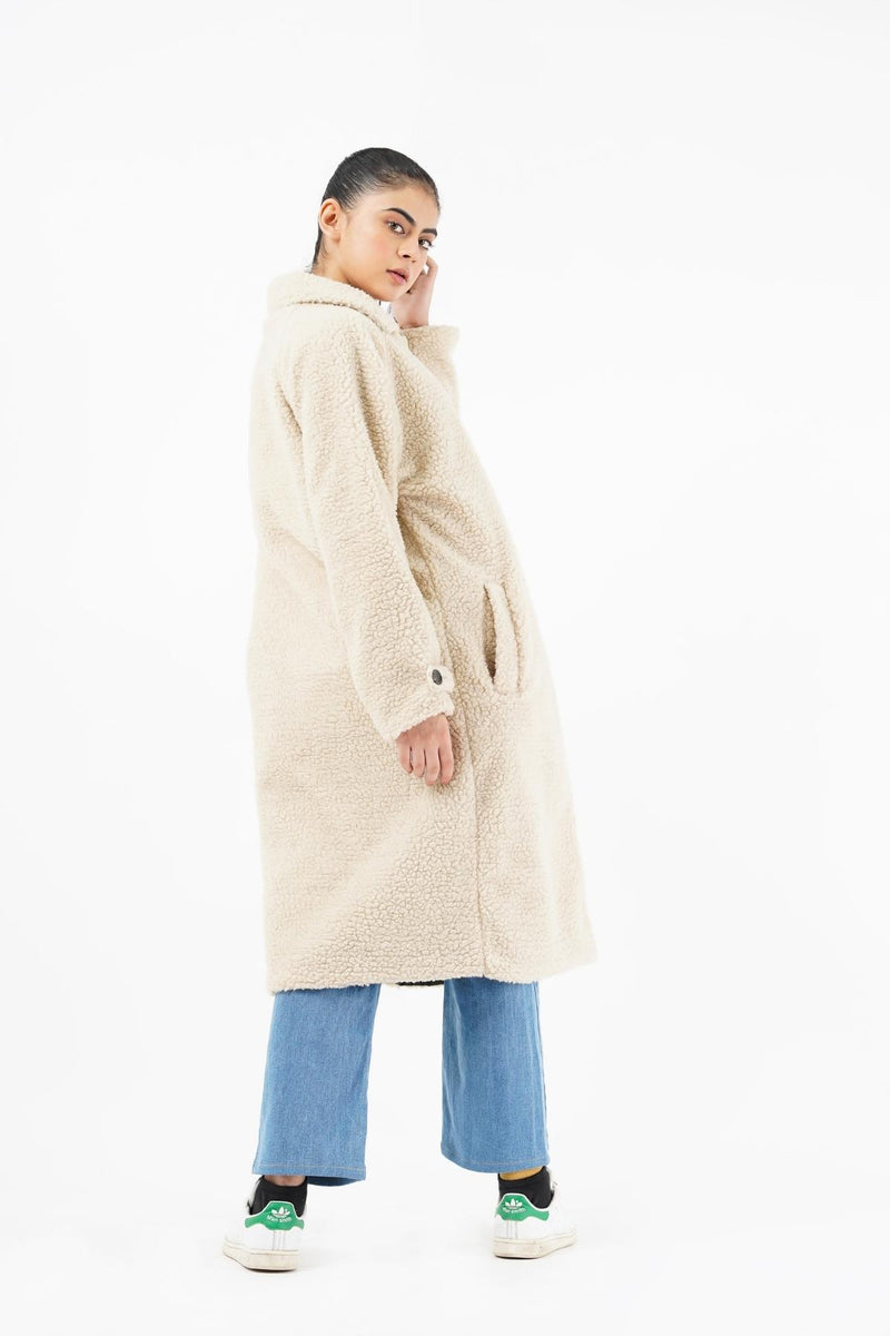 Sherpa Long Coat beige