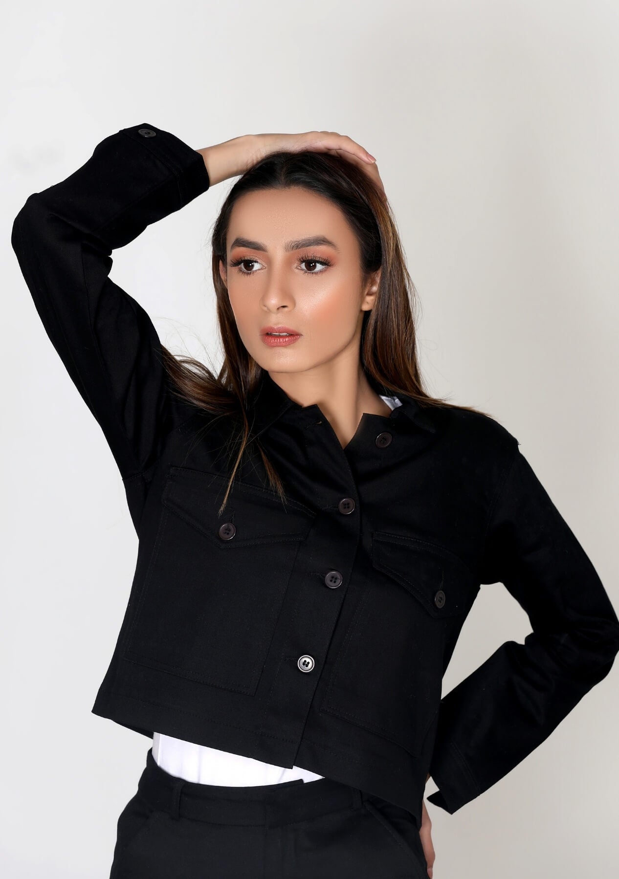 Cropped jacket - Co-ord Matching Separate - 999.com.pk  - Pakistan Fashion