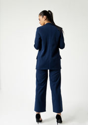 Long Blazer - Navy Blue