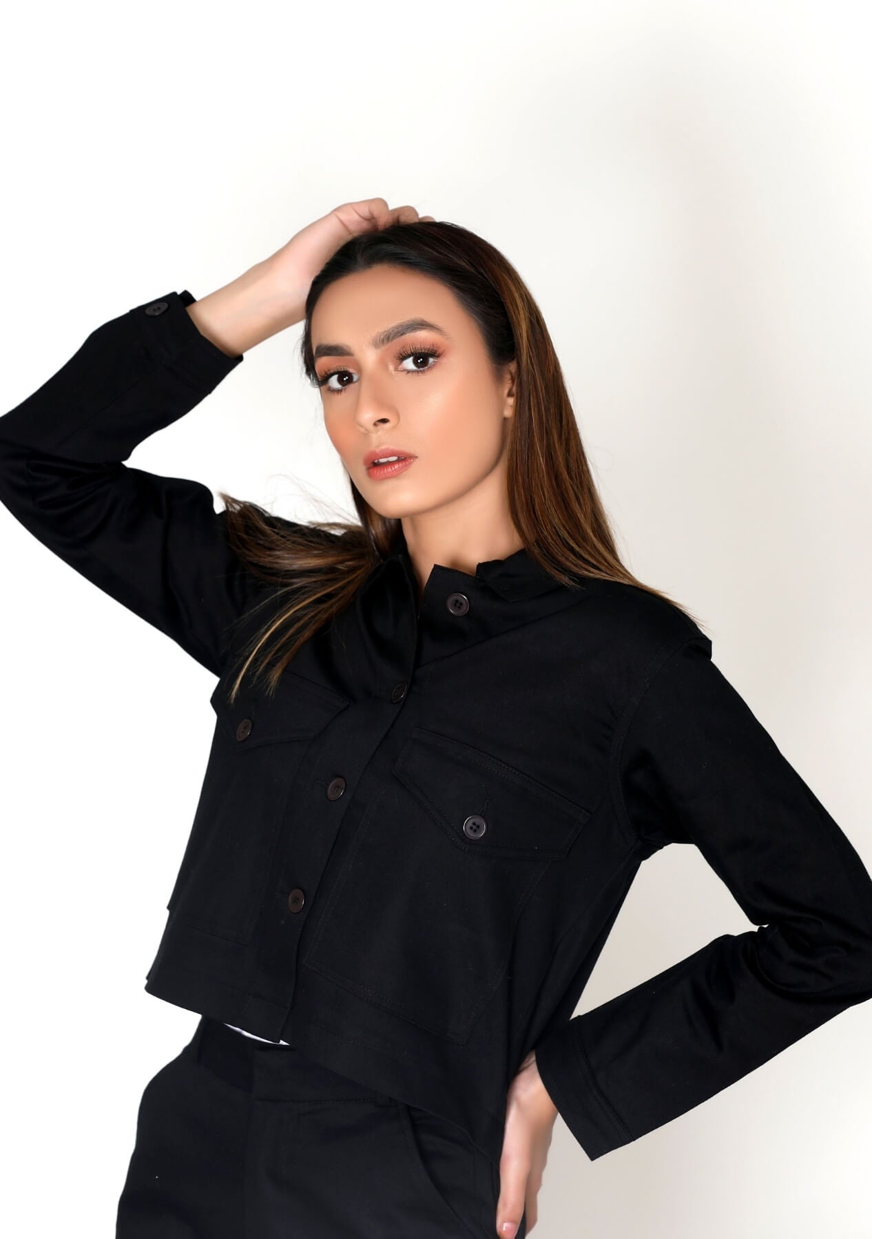 Cropped jacket - Co-ord Matching Separate - 999.com.pk  - Pakistan Fashion