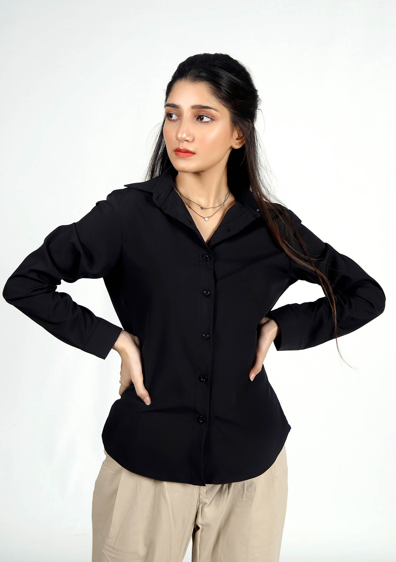 button down shirt - dress shirt - western women shirt