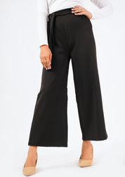 Tie Waist Culotte - black