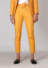 Straight Pant in yellow w Pocket