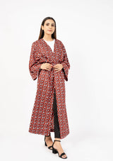 Belted Kimono - Women Long Dress - Western Dress Pakistan