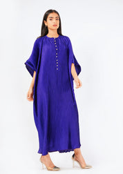 Kaftan (pleated fabric) - royal blue