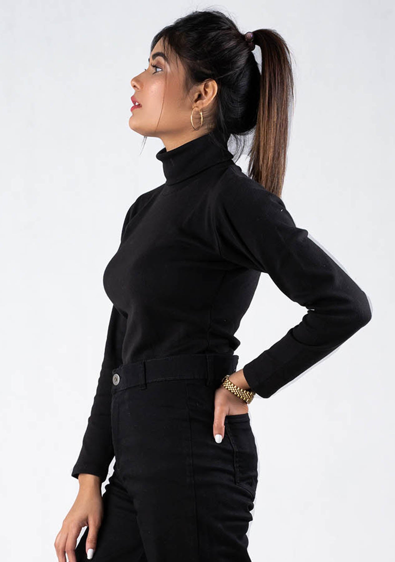 Womens Turtle Neck Top - High Neck top Pakistan