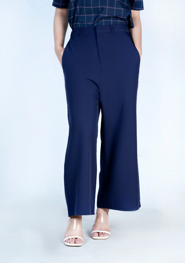 High Waisted Culotte - navy blue