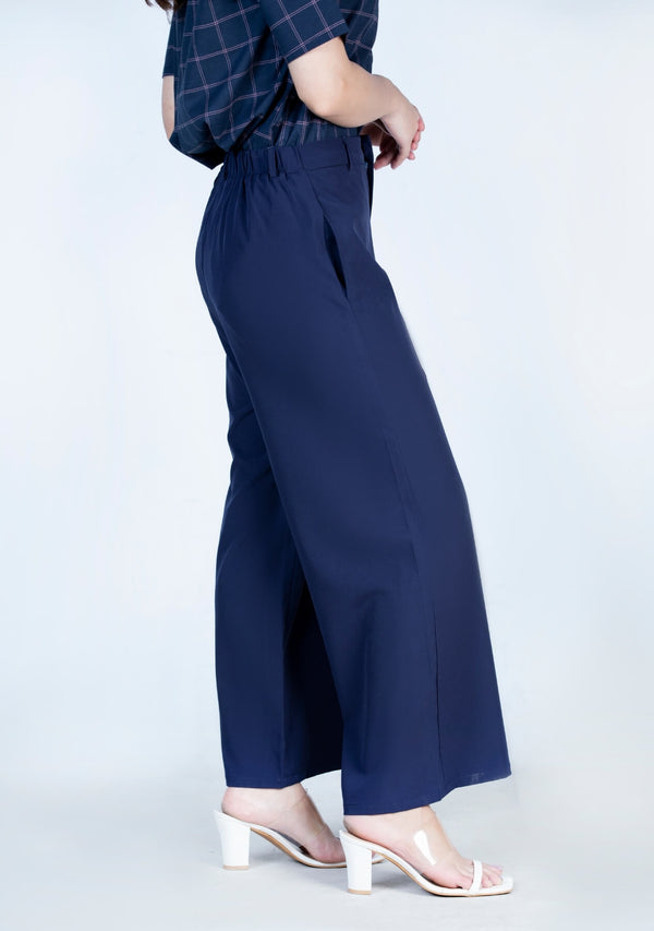 High Waisted Culotte - navy blue