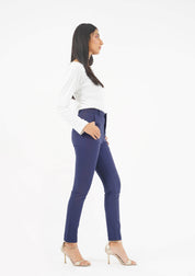 Straight Pant with Pockets - Navy Blue