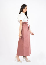 Paper Bag Skirt - Tea Pink