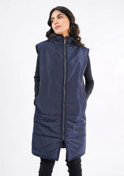Long Gilet - navy blue
