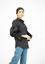 Women balloon sleeve shirt - Western shirt