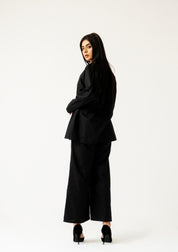 Short Belted Kimono - Black