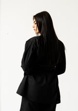 Short Belted Kimono - black