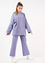 Oversized Knit Top - light purple
