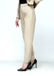 Cropped Blazer - Beige