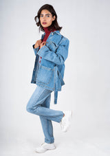 Womens Long Denim Jacket