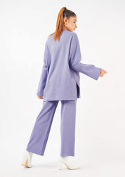 Oversized Knit Top - light purple