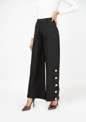 Buy Western Pants - Women Wide Leg Side Slit Pant - Nine Ninety Nine