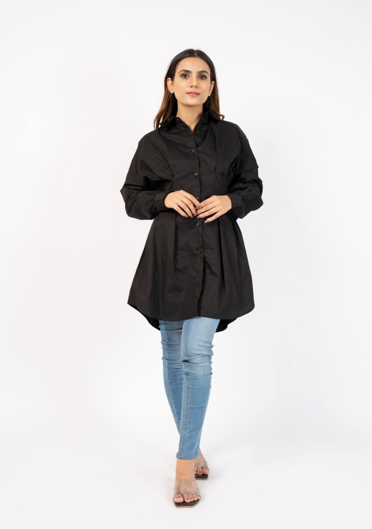 Mini Shirt Dress - Women Dress - Western Tops Pakistan
