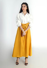 Paper Bag Skirt - Yellow