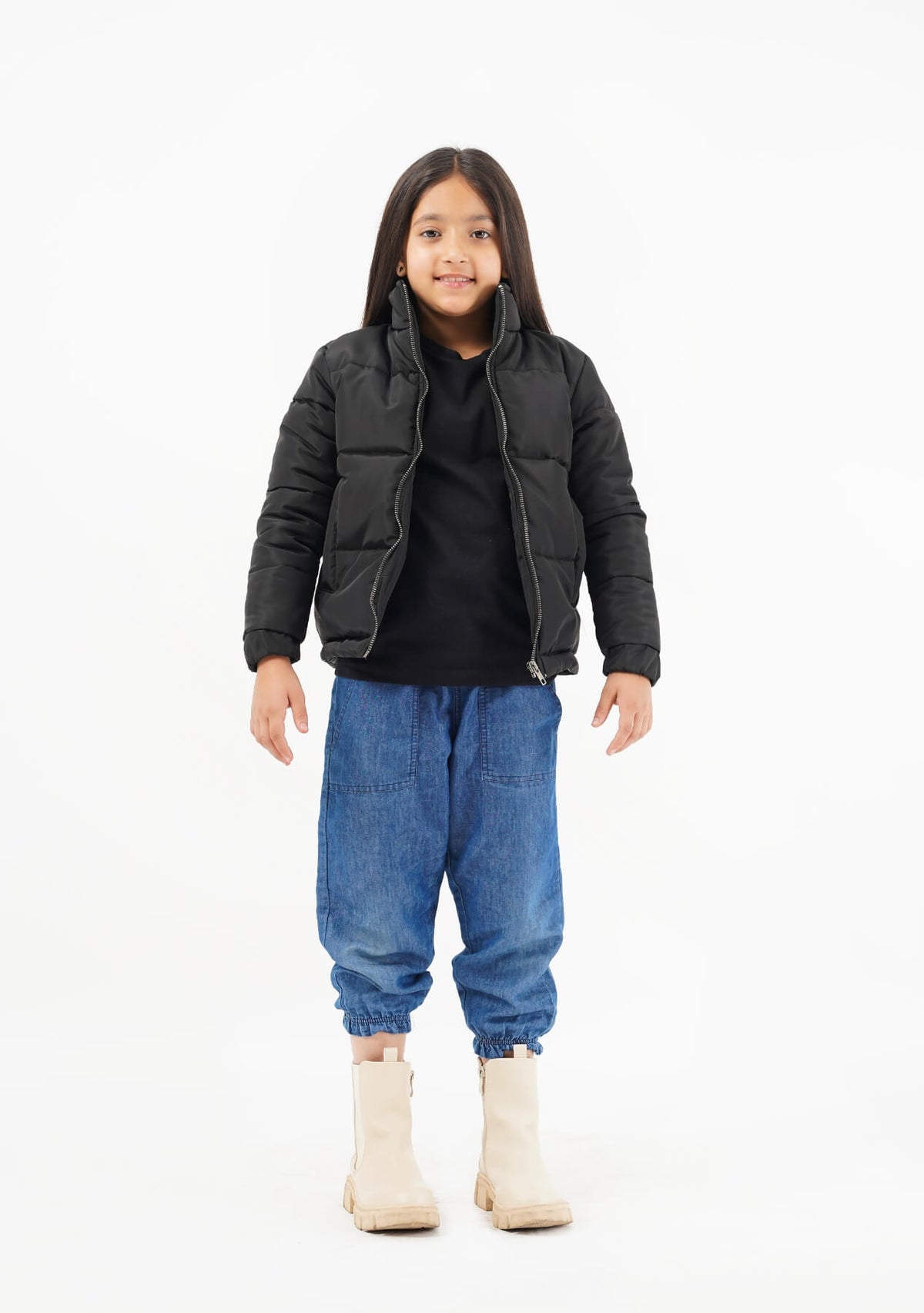 Girls Puffer Jacket Black