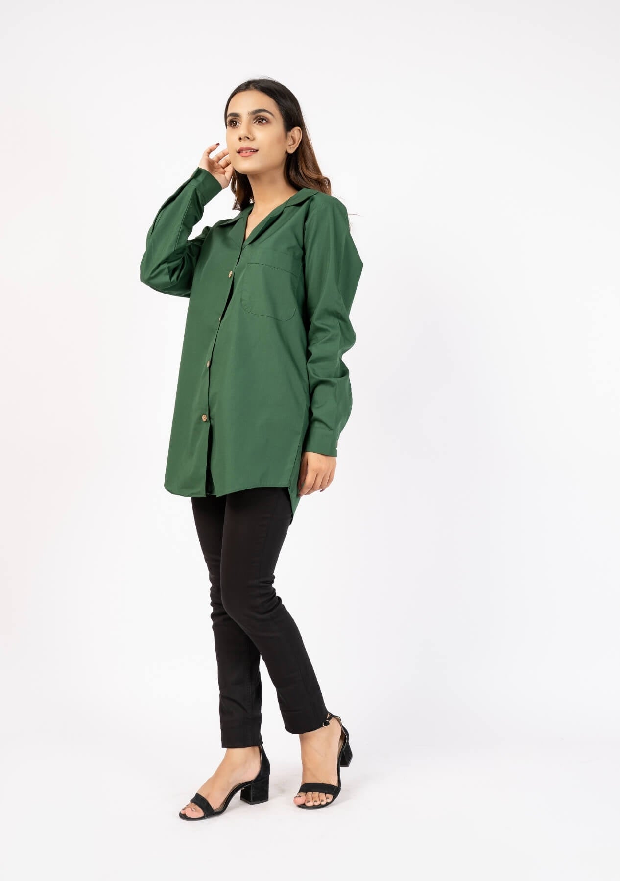 Long Sleeve Women Blouse - Western Top Pakistan - 999.com.pk