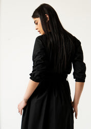 Off Shoulder Cropped Top - Black