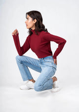 Womens Turtle Neck Top - High Neck top Pakistan
