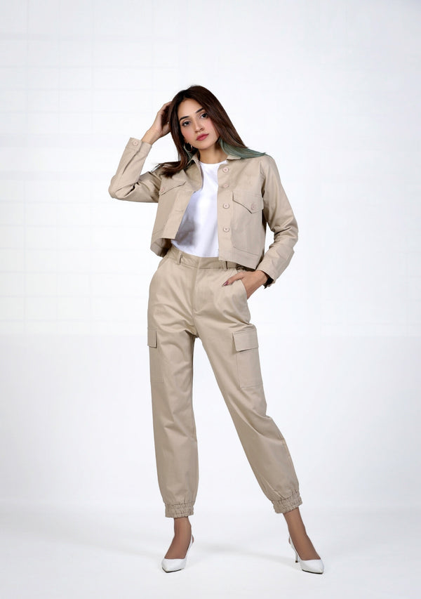 Jogger Pant in beige